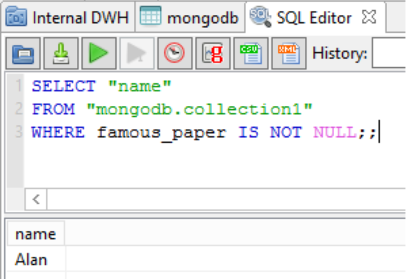 Query MongoDB Databases With Standard SQL Statements