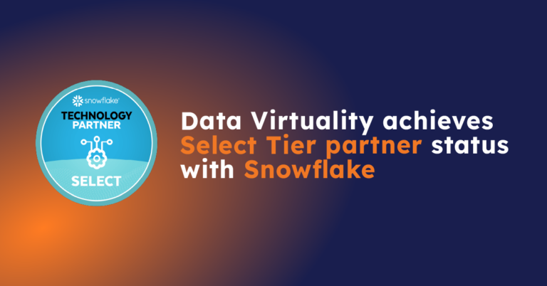 Data Virtuality is happy to announce that we have achieved Select tier partner status from Snowflake, the Data Cloud company