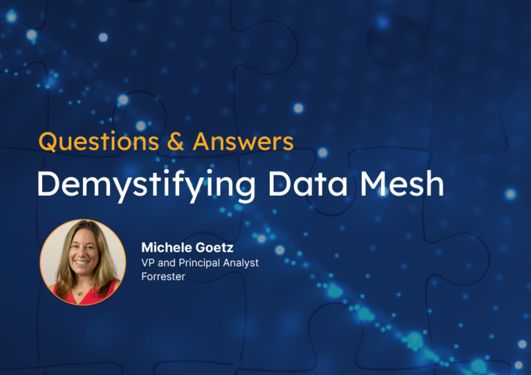Demystifying Data Mesh Q&A Forrester social media