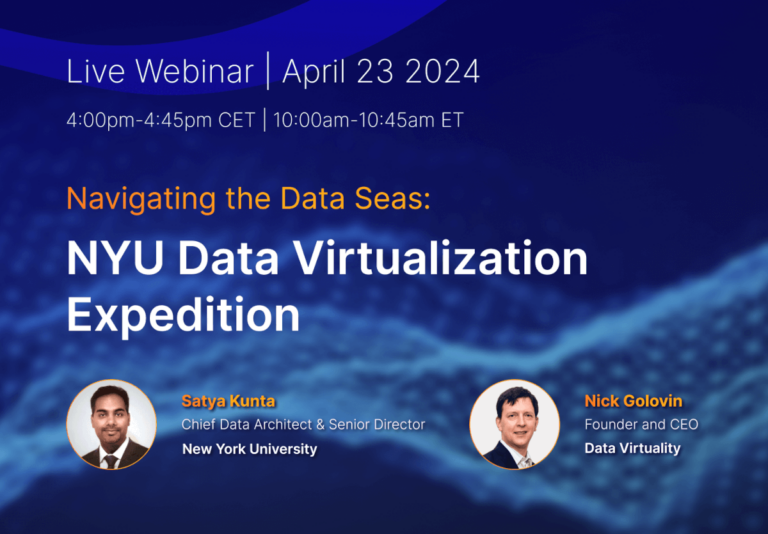 NYU Data Virtualization Expedition Live Webinar